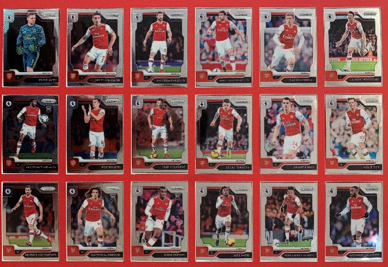 000. ARSENAL - KOMPLETT SETT MED PANINI PRIZM PREMIER LEAGUE 2019/20