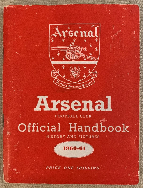 1960/61- ARSENAL OFFICIAL HANDBOOK SEASON 1960/61