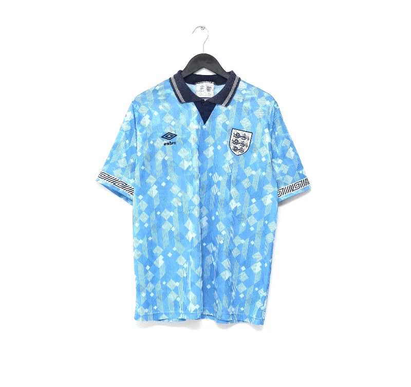 1990/92 ENGLAND Vintage Umbro Third Football Shirt (L) Italia 90