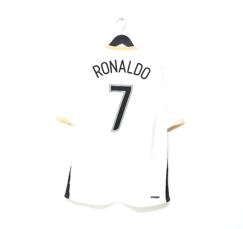 2006/08 RONALDO #7 Manchester United Vintage Nike Away Football Shirt (XXL)