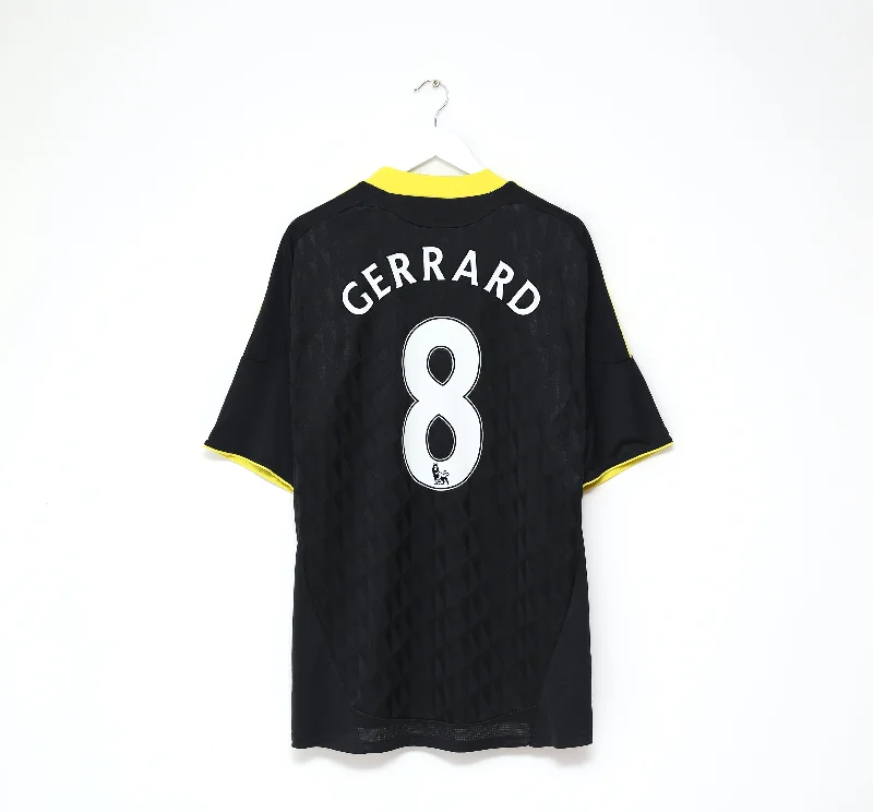 2010/11 GERRARD #8 Liverpool Vintage adidas Third Football Shirt (XL)