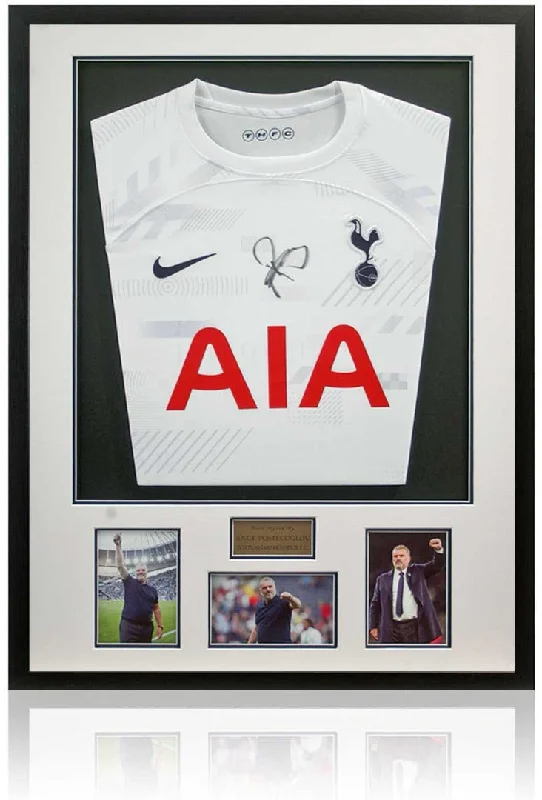 Ange Postecoglou Tottenham Hotspur Hand Signed Football Shirt AFTAL COA