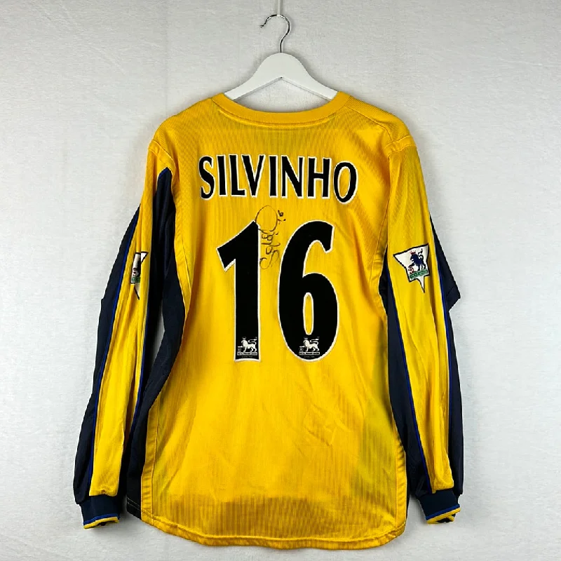 Arsenal 1999/2000 Match Worn Away Shirt - Silvinho 16 - Signed - COA - Player Shirt