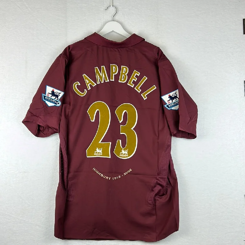 Arsenal 2005/2005 Player Issue Home Shirt - Campbell 23