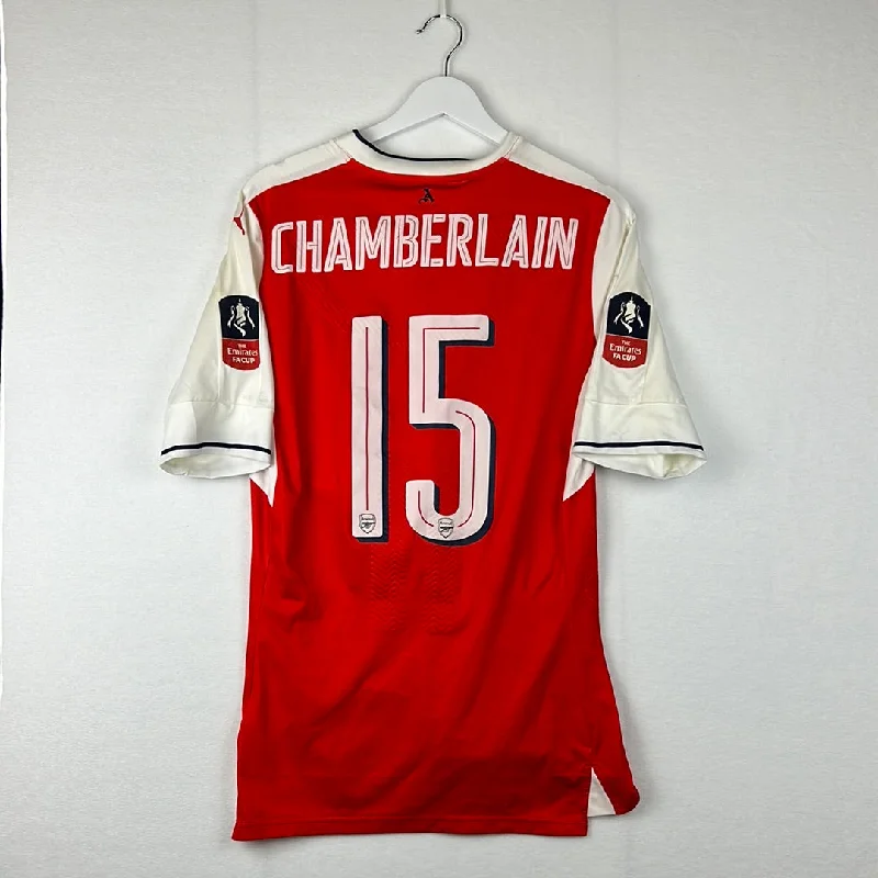 Arsenal 2016/2017 Match Worn Home Shirt - Chamberlain 15 - FA Cup Semi Final