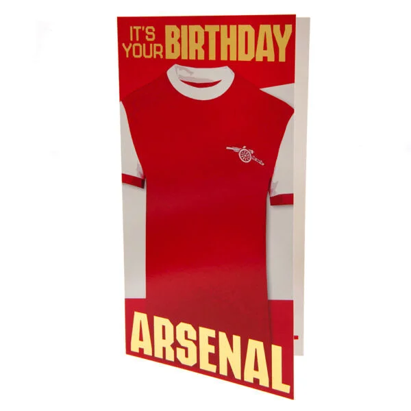 Arsenal FC Birthday Card Retro