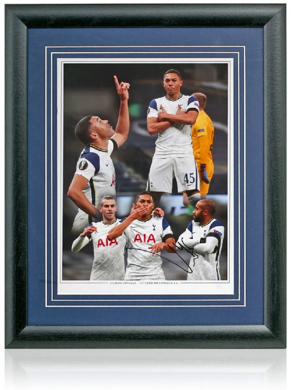 Carlos Vinicius Tottenham Hotspur Hand Signed 16x12'' Montage COA