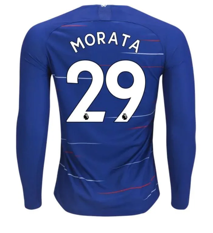 Chelsea Morata Long Sleeve Home Jersey 2018/19