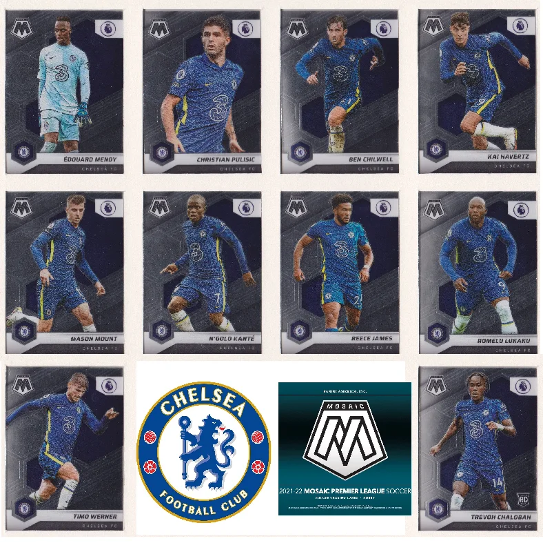 CHELSEA - PANINI MOSAIC PREMIER LEAGUE 2021/22 - KOMPLETT LAGSETT