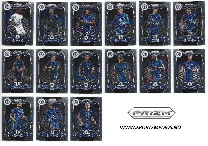 CHELSEA - PANINI PRIZM PREMIER LEAGUE 2021/22 - KOMPLETT SETT