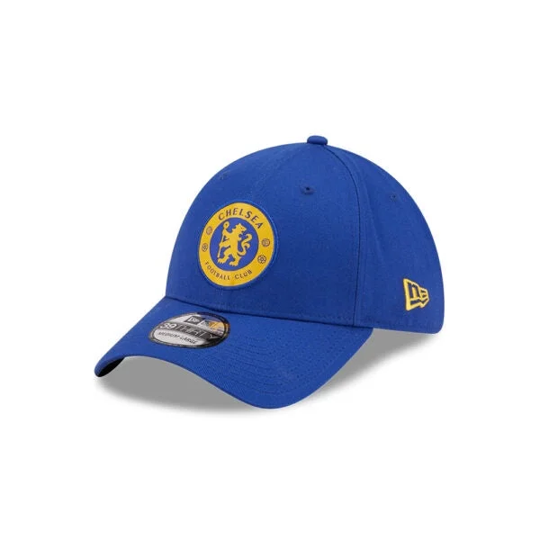 Chelsea 39Thirty Pop Crest New Era Cap- Royal/Gold