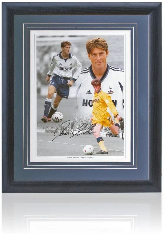 Darren Anderton Tottenham Hotspur Legend Hand Signed 16x12'' Montage COA