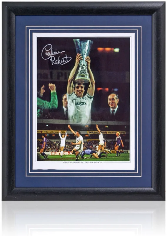 Graham Roberts Tottenham Hotspur Legend Hand Signed 16x12'' Montage COA