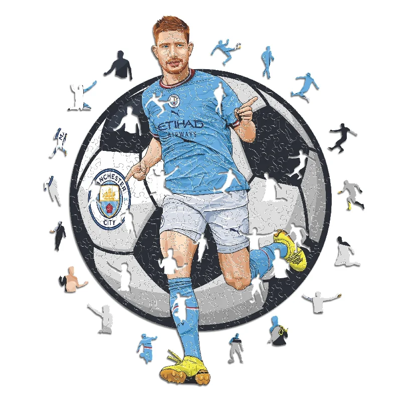 Kevin De Bruyne - Rompecabezas de Madera