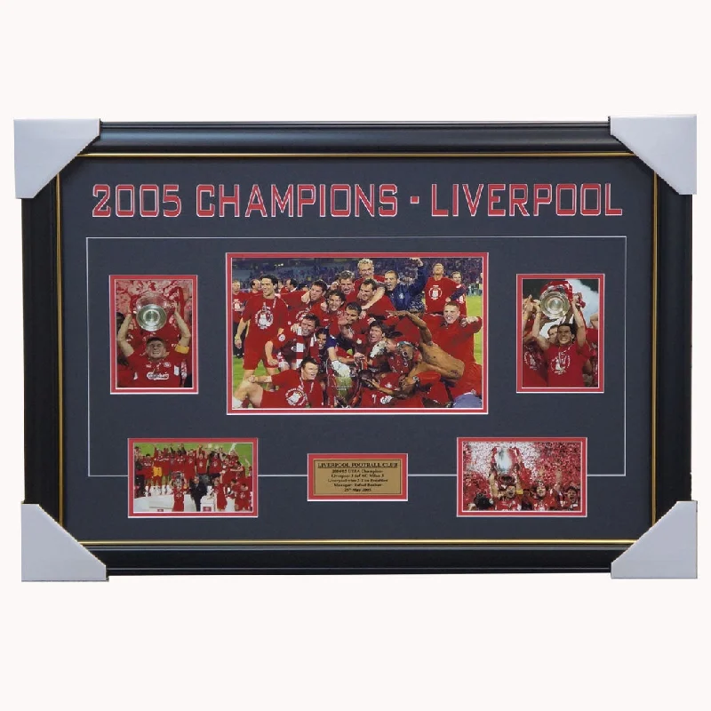 Liverpool 2005 Champions League Winners Collage Framed - 1116