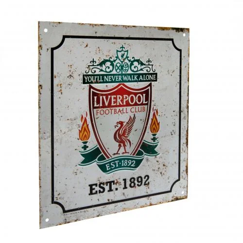 Liverpool FC Retro Metal Sign