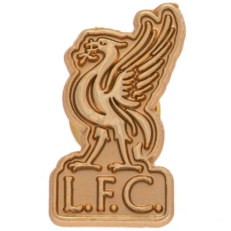 Liverpool FC Gold Crest 1" Pin Badge