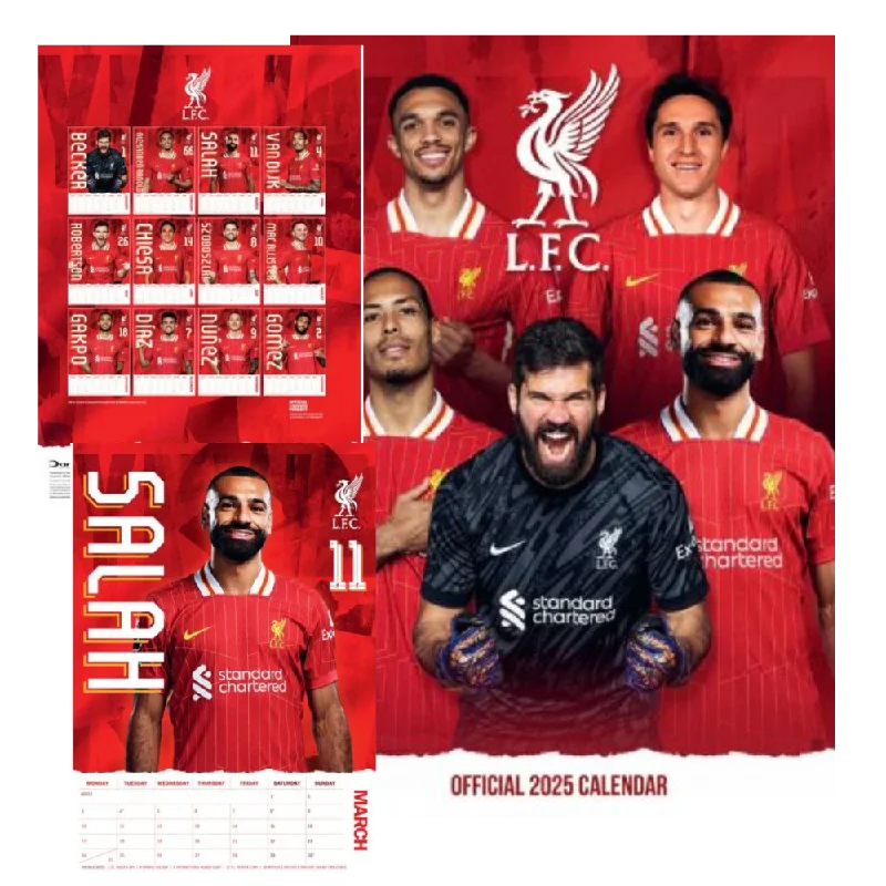 Liverpool Official 2025 A3 Calendar