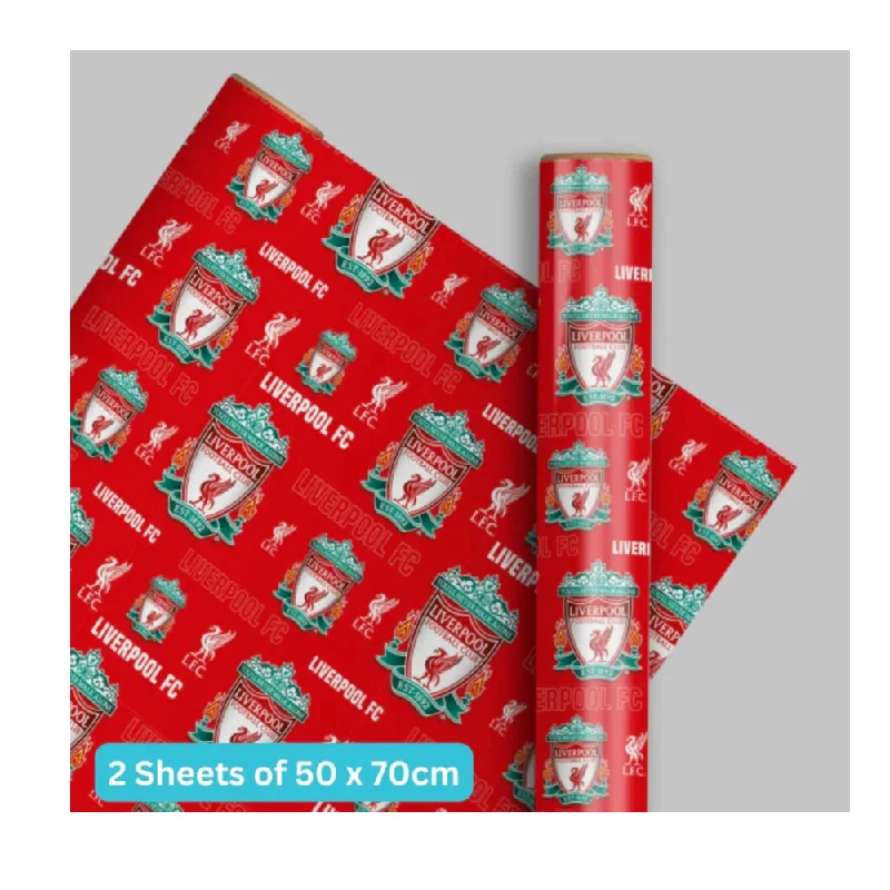 Liverpool Official Crest (2 Sheets 2 Tags) Gift Wrap