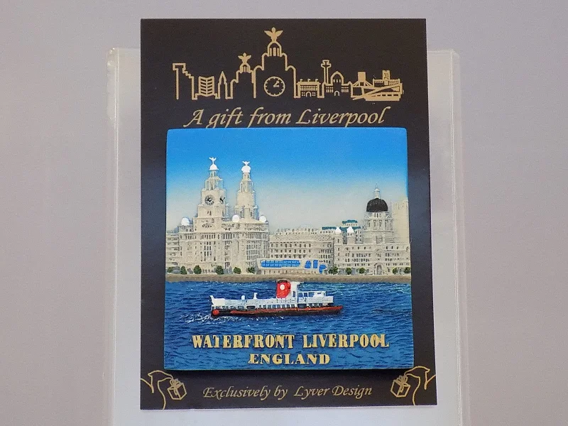 Liverpool Waterfront 3D Fridge Magnet (Daytime / Nighttime)