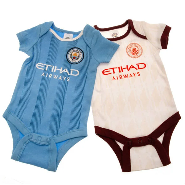 Manchester City FC 2 Pack Bodysuit