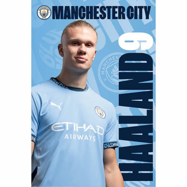 Manchester City FC Haaland Poster