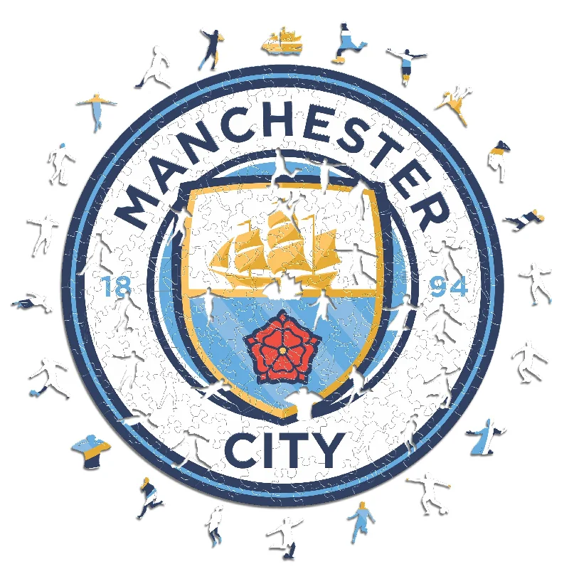 Manchester City FC® Logo - Rompecabezas de Madera