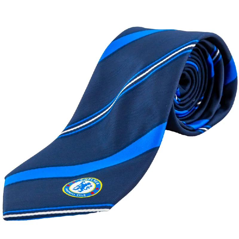 Chelsea FC Navy Stripe Players Tie