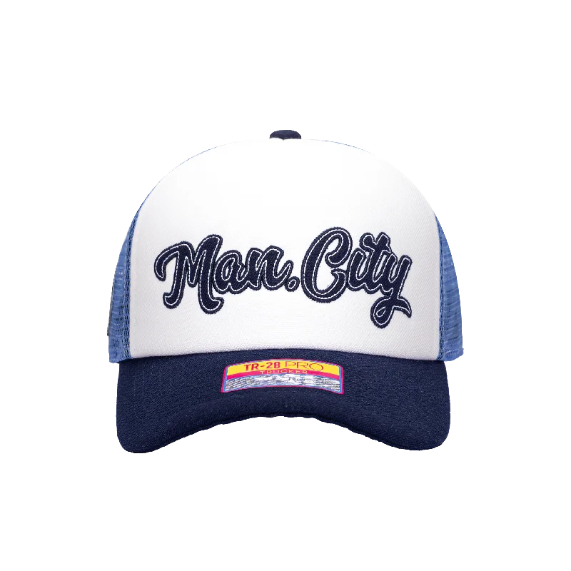 Manchester City Script Stop Trucker Hat