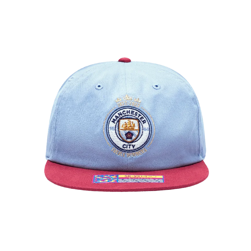 Manchester City Treble Snapback Hat