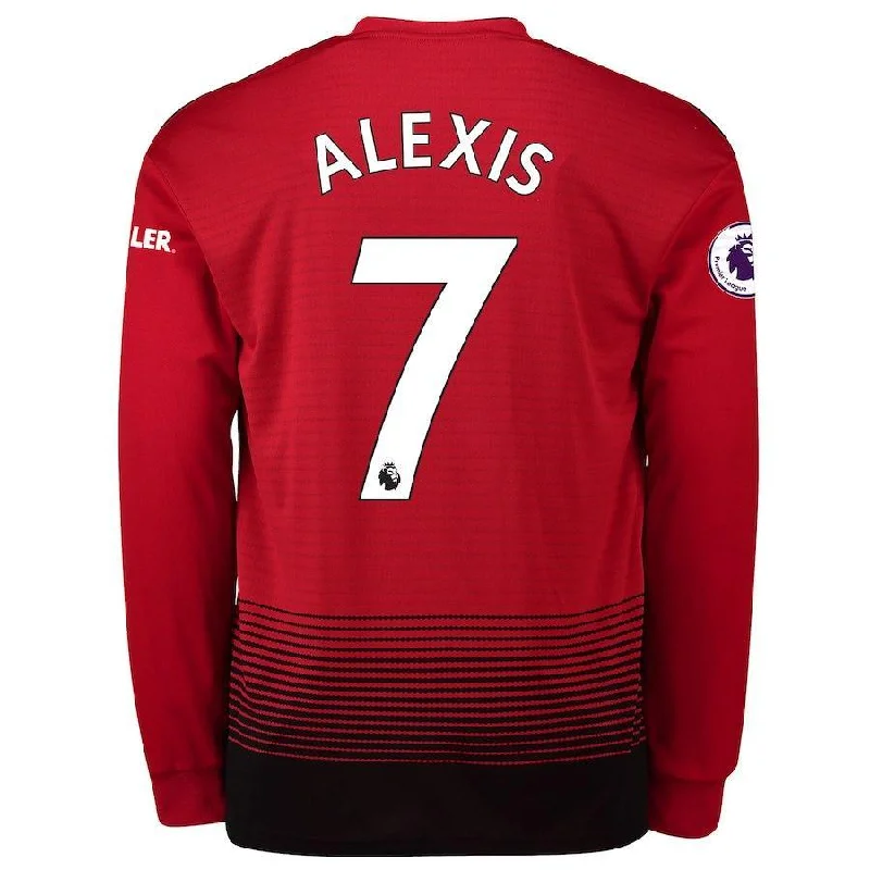 Manchester United Alexis Home Long Sleeve Jersey 2018/19