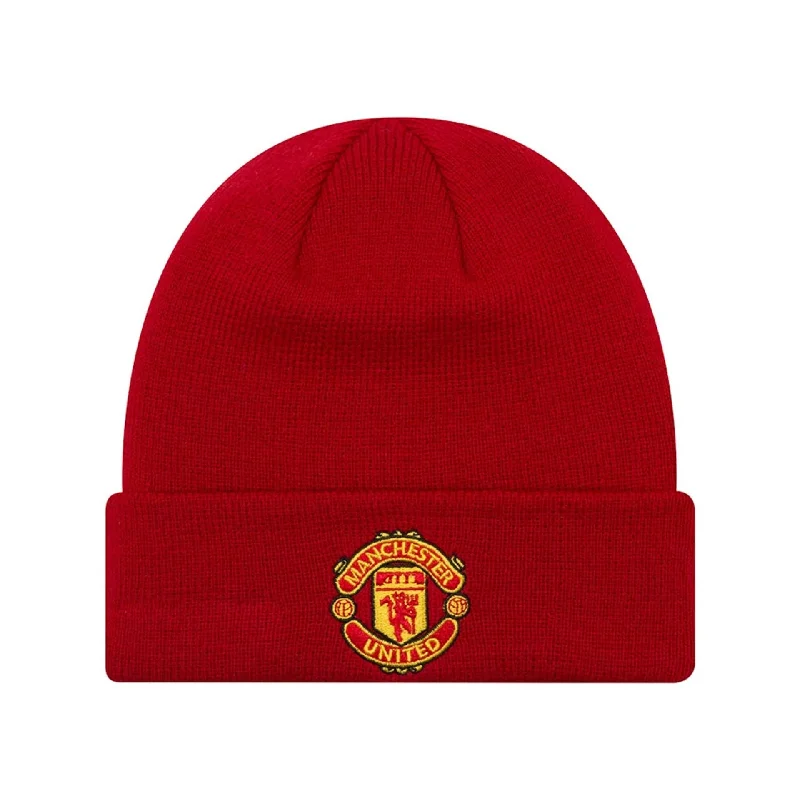 Manchester United FC Youth Red Cuff Knit Beanie Hat