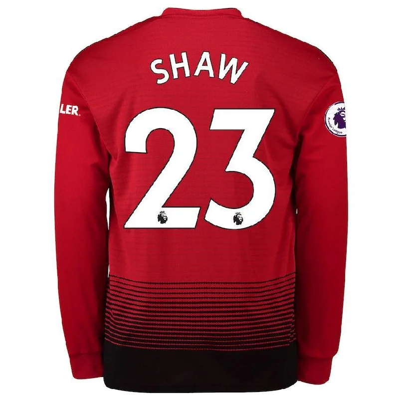 Manchester United Luke Shaw Home Long Sleeve Jersey 2018/19