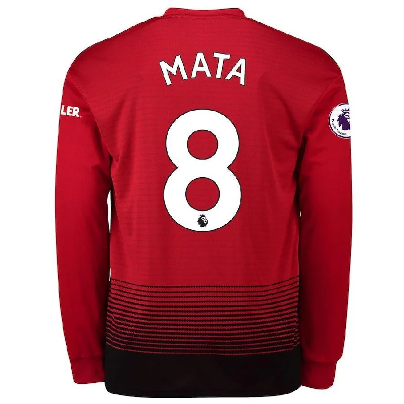 Manchester United Mata Home Long Sleeve Jersey 2018/19