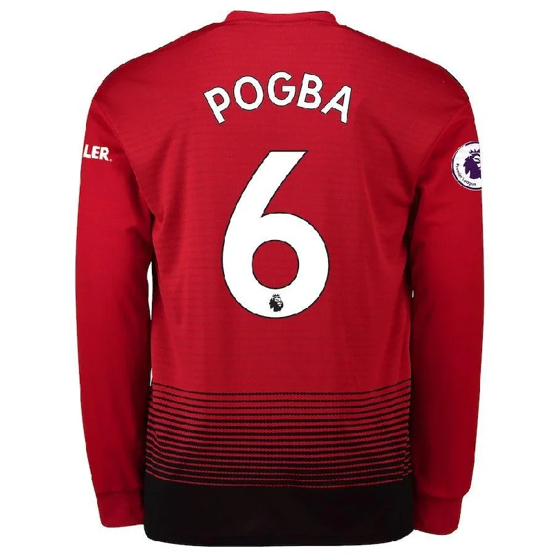 Manchester United Pogba Home Long Sleeve Jersey 2018/19