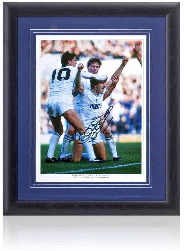 Mark Falco Tottenham Hotspur Legend Hand Signed 16x12'' Montage COA