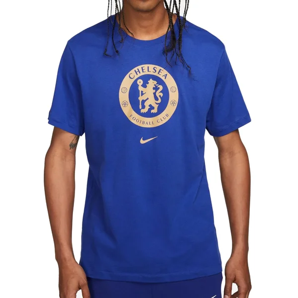 Nike Chelsea Crest T-Shirt 23/24 (Royal Blue/Gold)