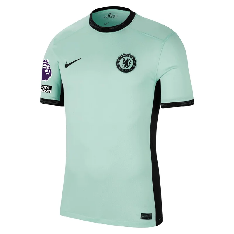 Nike Chelsea Third Jersey w/ EPL + No Room For Racism Patches 23/24 (Mint Foam/Black)