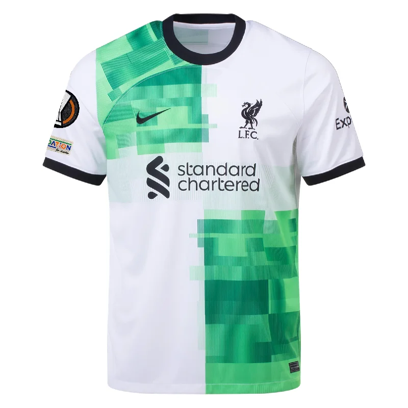 Nike Liverpool Away Jersey w/ Europa League Patches 23/24 (White/Green Spark)