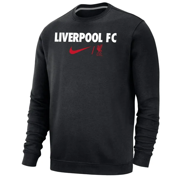 Nike Liverpool Club Fleece Crewneck (Black)