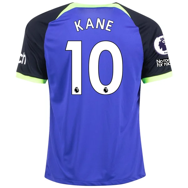 Nike Tottenham Hotspur Harry Kane Away Jersey w/ EPL + No Room For Racism Patches 22/23 (Lapis/Black/White)