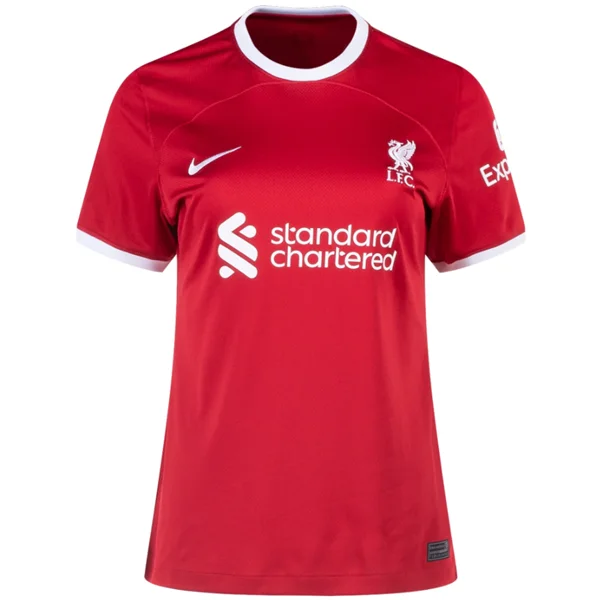 Nike Womens Liverpool Home Jersey 23/24 (Gym Red/White)