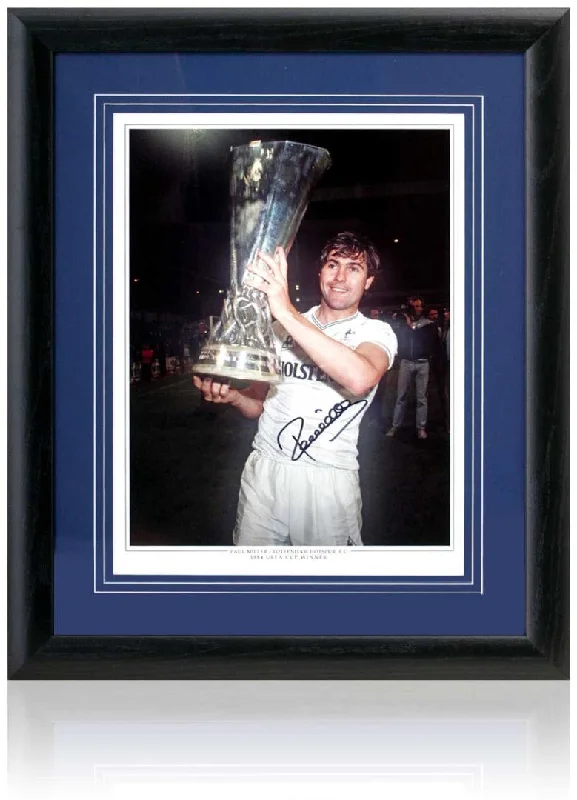 Paul Miller Tottenham Hotspur Hand Signed 1984 UEFA Cup 16x12'' Photograph COA