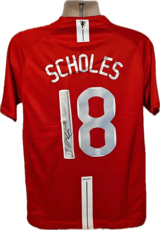 PAUL SCHOLES - SIGNERT DRAKT MED EKTEHETSBEVIS/COA