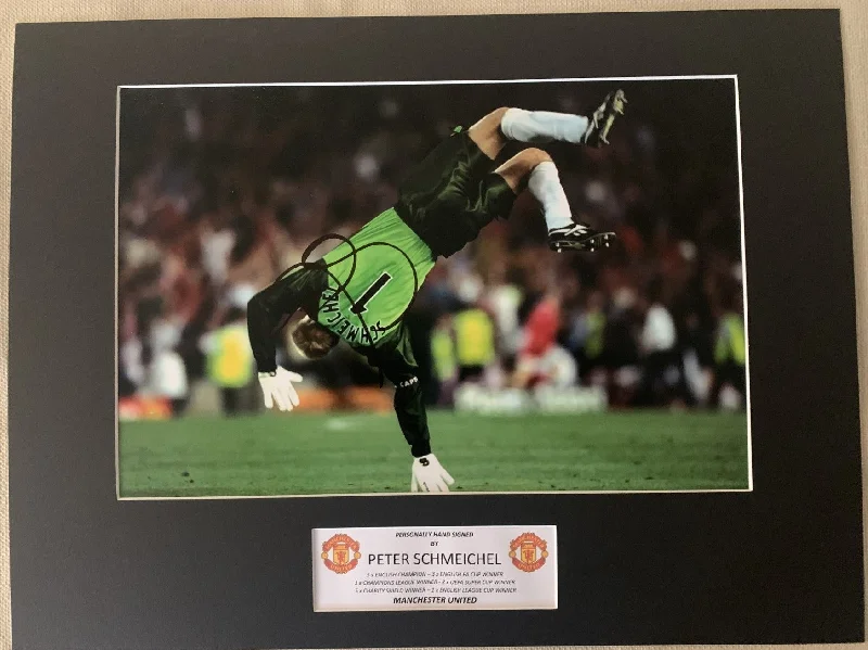 PETER SCHMEICHEL - SIGNERT BILDE MED EKTEHETSGARANTI/COA