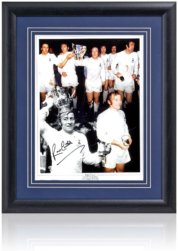 Ralph Coates Tottenham Hotspur Legend Hand Signed 16x12'' Montage COA