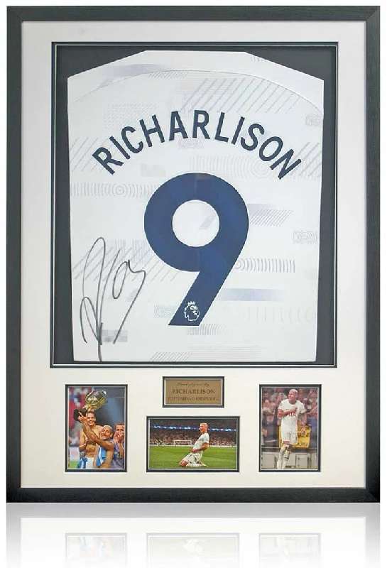 Richarlison Tottenham Hotspur Hand Signed Football Shirt AFTAL COA