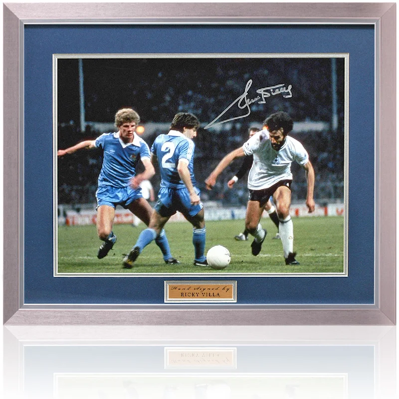 Ricky Villa Tottenham Hotspur 1981 FA Cup Hand Signed 16x12'' Photograph COA