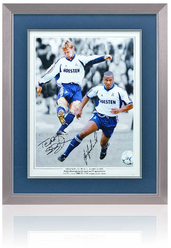 Sheringham and Ferdinand Hand Signed 16x12'' Tottenham Hotspur Montage COA