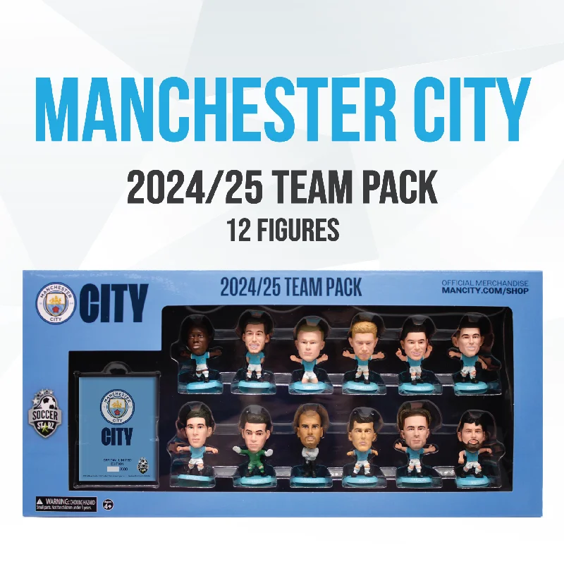 Soccerstarz - Man City Team Pack 12 figure (2024/25 Version Classic Kit) /Figures